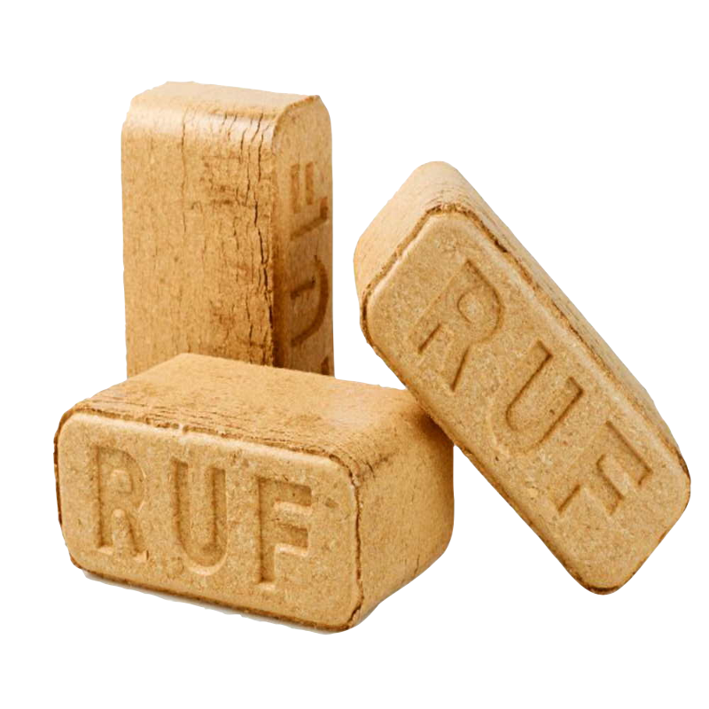 Брикети паливні RUF, деревина листяних порід, група 1, ДСТУ 8358